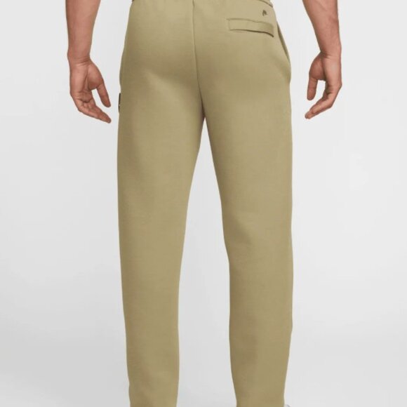 Nike Tech Tailored Fleece Open Hem Sweatpants Olive Aura FZ7583-276 Men’s Size S - Picture 2 of 8